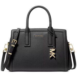 Michael Michael Kors black leather bag. Used twice!